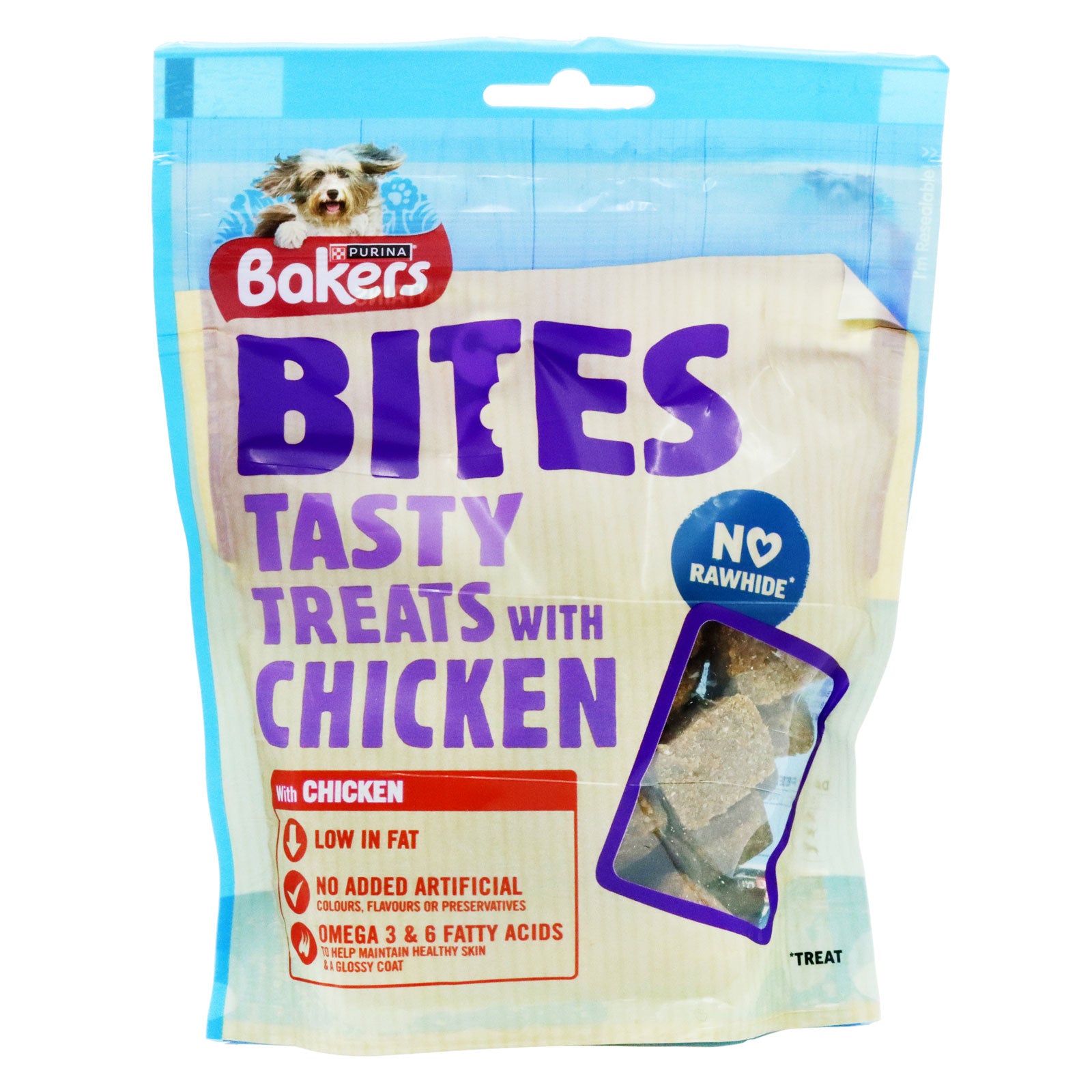 Bakers Bites Tasty Dog Treats with Chicken, 130g Bakers Bites Tasty Dog Treats with Chicken, 130g